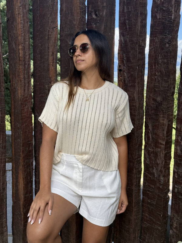 Remera de hilo calada