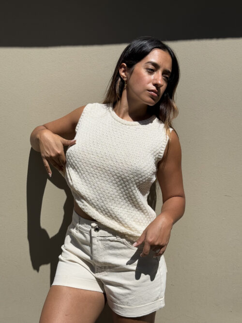 Musculosa Clasica de hilo