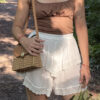 Short pollera broderie