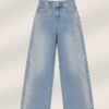 Wide Leg Strass Lateral