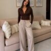 Pantalon Satin