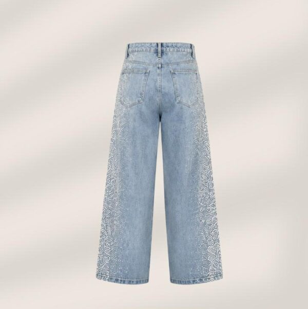 Wide Leg Strass Lateral